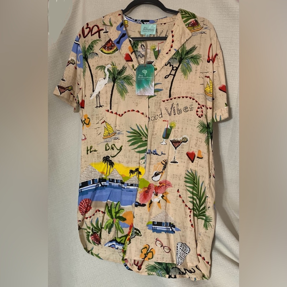 True Destination Resort Wear Romper with pockets XS